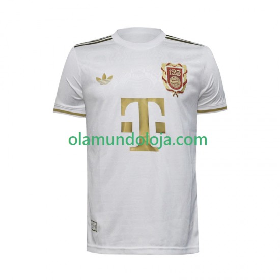 Camisola Bayern de Munique 125th Anniversary Homem Equipamento Segundo 2024-2025 Manga Curta